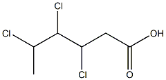 3,4,5-Trichlorocaproic acid Struktur