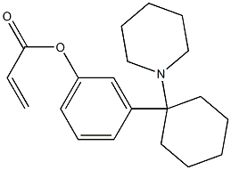 Propenoic acid 3-(1-piperidinocyclohexyl)phenyl ester Struktur