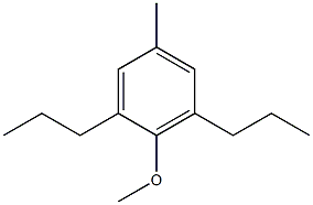 1-Methoxy-4-methyl-2,6-dipropylbenzene Struktur