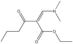 2-[(Z)-Dimethylaminomethylene]-3-oxohexanoic acid ethyl ester Struktur