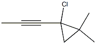 1-(1-Propynyl)-1-chloro-2,2-dimethylcyclopropane Struktur