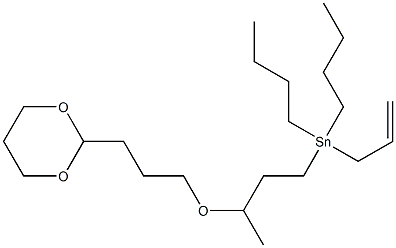 3-[3-(1,3-Dioxan-2-yl)propyloxy]allyltributylstannane Struktur