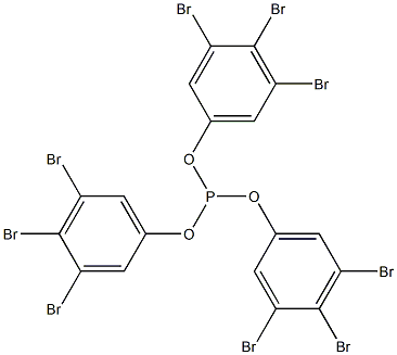 Phosphorous acid tris(3,4,5-tribromophenyl) ester Struktur