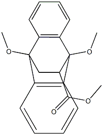 9,10-Dihydro-9,10-dimethoxy-9,10-ethanoanthracene-11-carboxylic acid methyl ester Struktur