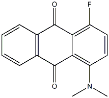 1-Fluoro-4-dimethylamino-9,10-anthraquinone Struktur