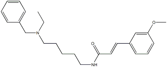 N-[5-(Ethylbenzylamino)pentyl]-3-(3-methoxyphenyl)acrylamide Struktur