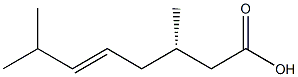 [S,(-)]-3,7-Dimethyl-5-octenoic acid Struktur