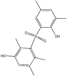 2',3-Dihydroxy-2,3',5,5',6-pentamethyl[sulfonylbisbenzene] Struktur