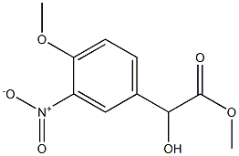 (+)-4-Methoxy-3-nitro-L-mandelic acid methyl ester Struktur