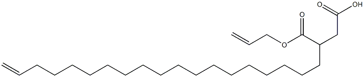 3-(18-Nonadecenyl)succinic acid 1-hydrogen 4-allyl ester Struktur