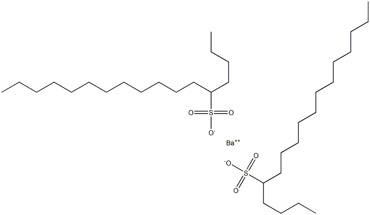 Bis(heptadecane-5-sulfonic acid)barium salt Struktur