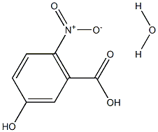 6-Nitro-m-hydroxybenzoic acid monohydrate Struktur