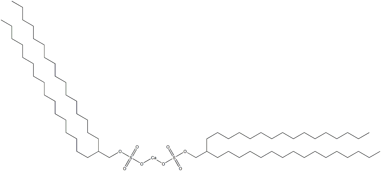 Bis(2-hexadecyloctadecyloxysulfonyloxy)calcium Struktur