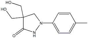 4,4-Bis(hydroxymethyl)-1-(4-methylphenyl)pyrazolidin-3-one Struktur