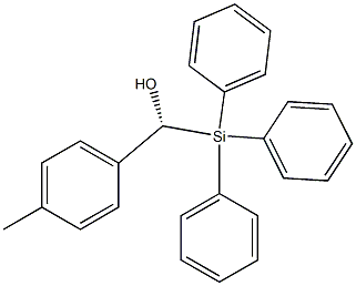 (R)-(Triphenylsilyl)(p-tolyl)methanol Struktur