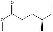 [R,(-)]-4-Methylhexanoic acid methyl ester Struktur