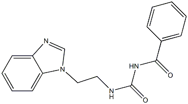 1-[2-(1H-Benzimidazol-1-yl)ethyl]-3-benzoylurea Struktur