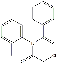 N-[1-(Phenyl)vinyl]-N-(2-methylphenyl)-2-chloroacetamide Struktur