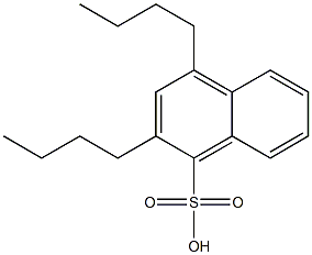 2,4-Dibutyl-1-naphthalenesulfonic acid Struktur