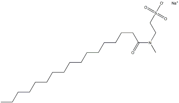 N-Heptadecanoyl-N-methyltaurine sodium salt Struktur