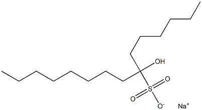 7-Hydroxypentadecane-7-sulfonic acid sodium salt Struktur