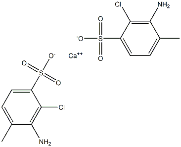 Bis(3-amino-2-chloro-4-methylbenzenesulfonic acid)calcium salt Struktur