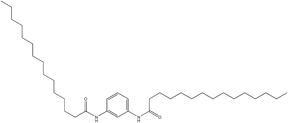 N,N'-Bis(1-oxopentadecyl)-m-phenylenediamine Struktur