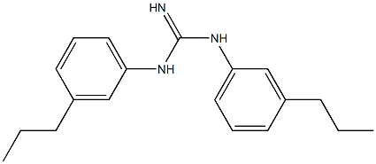 1,3-Bis(3-propylphenyl)guanidine Struktur