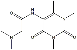 2-(Dimethylamino)-N-(2,4-dioxo-1,3,6-trimethyl-1,2,3,4-tetrahydropyrimidin-5-yl)acetamide Struktur