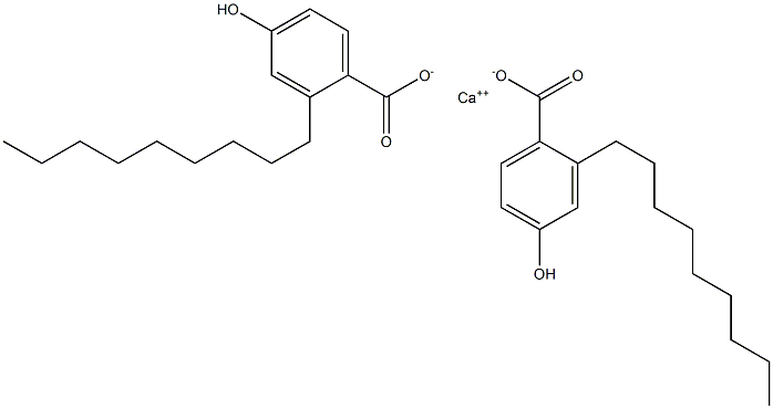 Bis(2-nonyl-4-hydroxybenzoic acid)calcium salt Struktur