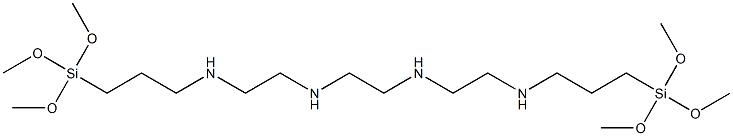 N,N'-Bis[2-[[3-(trimethoxysilyl)propyl]amino]ethyl]-1,2-ethanediamine Struktur