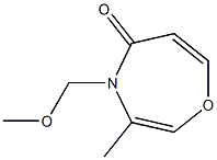 4-Methoxymethyl-3-methyl-1,4-oxazepin-5(4H)-one Struktur