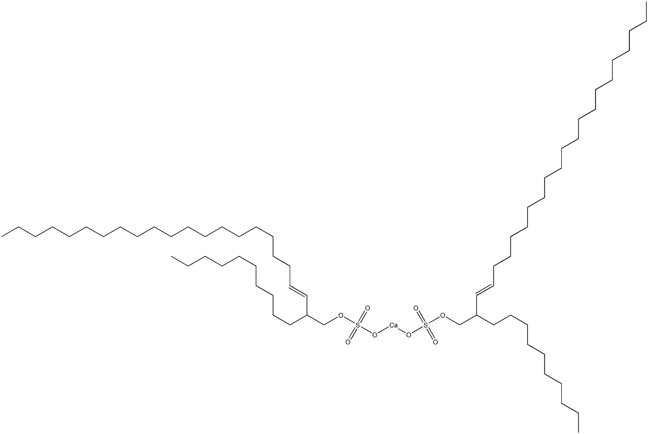 Bis(2-decyl-3-tricosenyloxysulfonyloxy)calcium Struktur