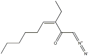 (Z)-1-Diazo-3-ethyl-3-nonen-2-one Struktur