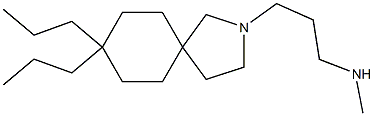 8,8-Dipropyl-2-(3-methylaminopropyl)-2-azaspiro[4.5]decane Struktur