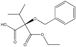 (R)-(Benzyloxy)isopropylmalonic acid 1-ethyl ester Struktur