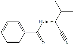 (+)-N-[(R)-1-Cyano-2-methylpropyl]benzamide Struktur