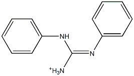 2,3-Diphenylguanidinium Struktur