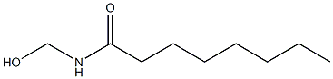 N-Hydroxymethyloctanamide Struktur