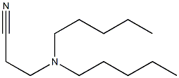 3-(Dipentylamino)propanenitrile Struktur