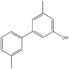 3-(3-Methylphenyl)-5-methylphenol Struktur