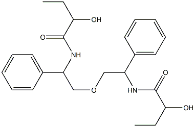 2-(2-Hydroxybutyrylamino)phenylethyl ether Struktur