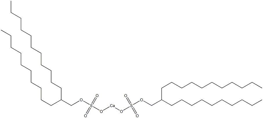 Bis(2-decyltridecyloxysulfonyloxy)calcium Struktur