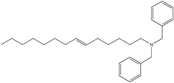 (6-Tetradecenyl)dibenzylamine Struktur