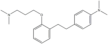 3-[2-[2-(4-Dimethylaminophenyl)ethyl]phenoxy]-N,N-dimethylpropan-1-amine Struktur