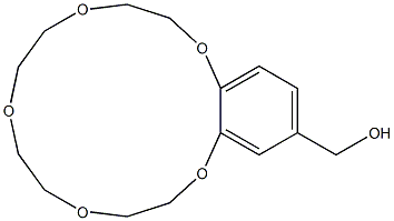 6,7,9,10,12,13,15,16-Octahydro-5,8,11,14,17-pentaoxa-5H-benzocyclopentadecene-2-methanol Struktur