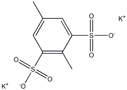 2,5-Dimethyl-1,3-benzenedisulfonic acid dipotassium salt Struktur