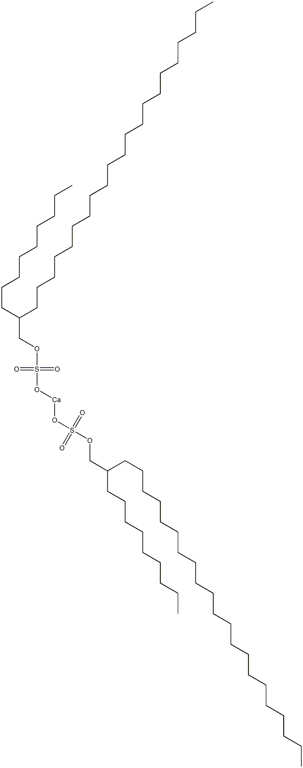 Bis(2-nonyltricosyloxysulfonyloxy)calcium Struktur