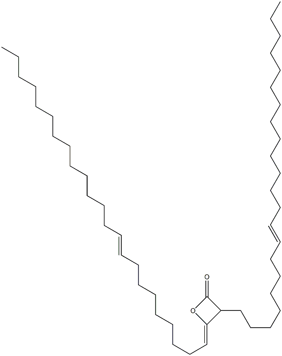 3-(8-Docosenyl)-4-(9-tricosen-1-ylidene)oxetan-2-one Struktur