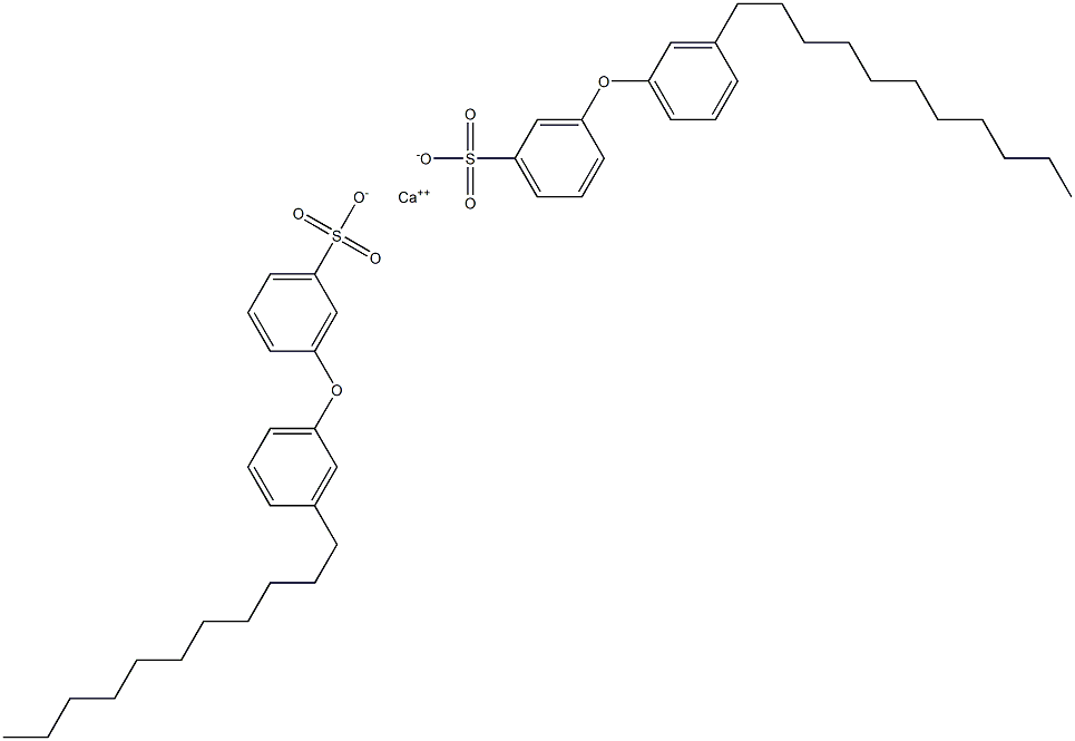 Bis[3-(3-undecylphenoxy)benzenesulfonic acid]calcium salt Struktur